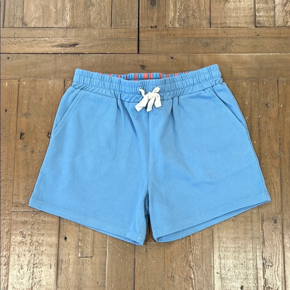 Minnow blue twill pull on shorts boys 7-8 years
